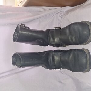 Black leather Red Wing boots